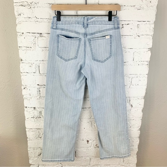 Jen 7 By 7 For All Mankind Striped Wide Leg Cropped Jeans 2 - Picture 9 of 9